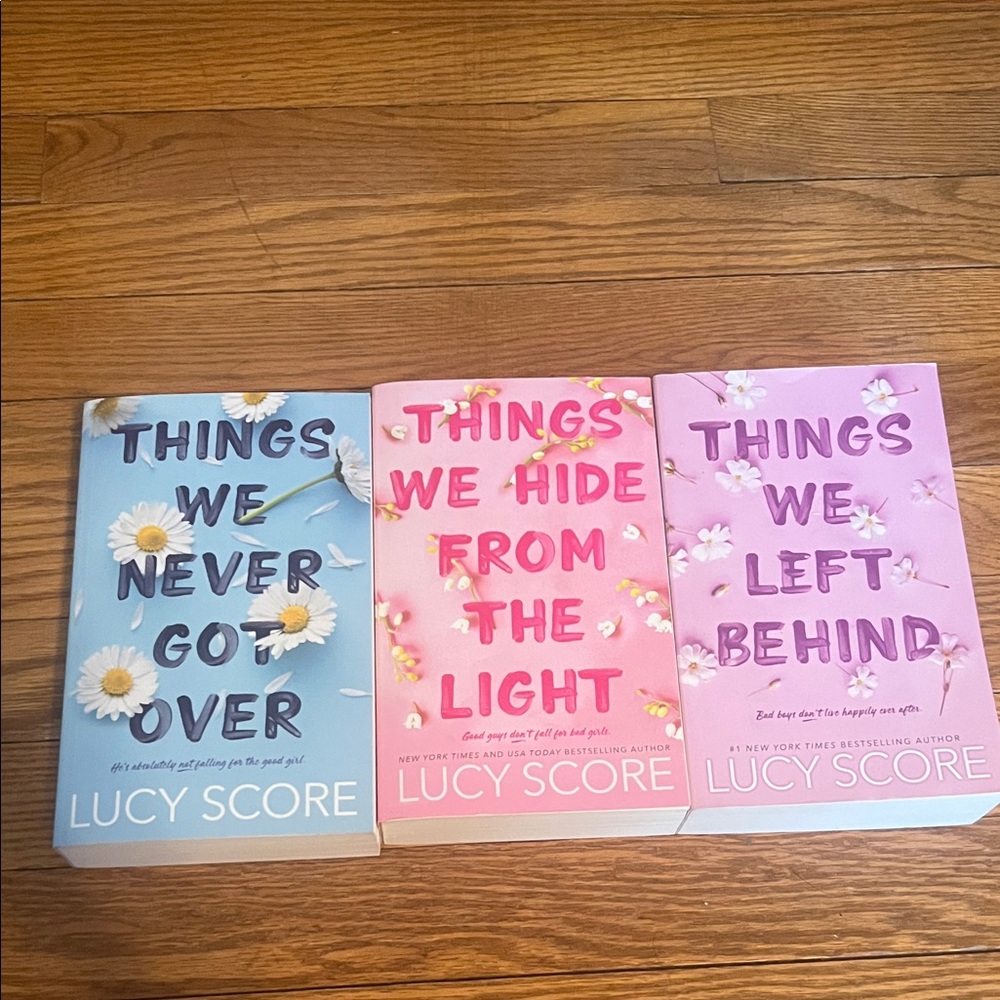 Lucy Score Book Set - Blue, Pink, and Purple Covers